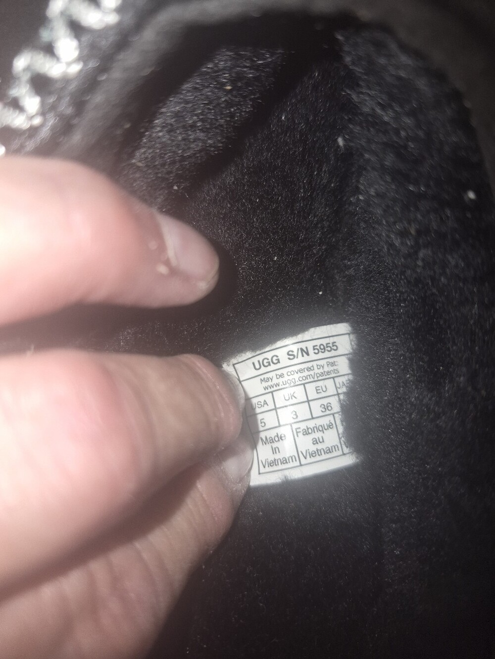 Womens UGG Black Slip-On Cozy Mule Slippers with Contrast Stitching - Picture 6 of 10